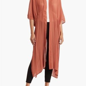 DR2 Terracotta Pleated Kimono-new